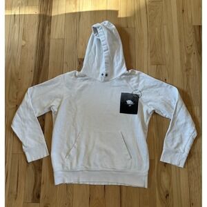 18 East MFG Onward Upward Snap Button Hoodie White Men's Size Medium